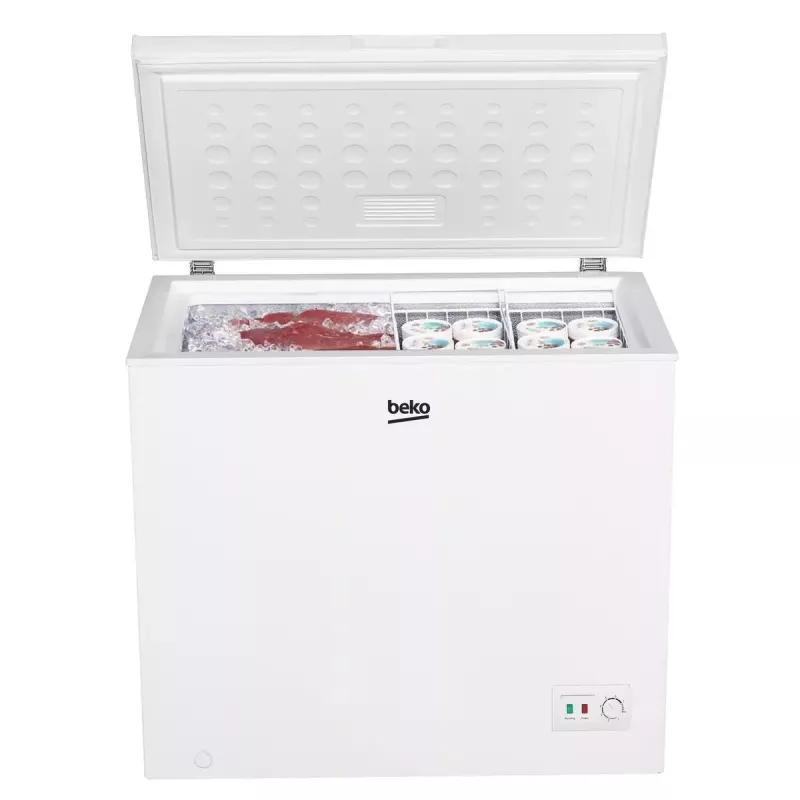 Saldētava BEKO CF200EWN — 198 L, E energoklase, 40 dB, balta