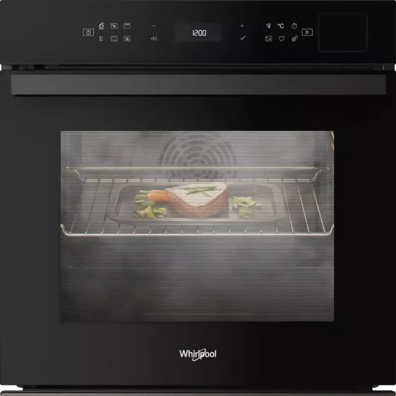 Iebūvējamā elektriskā cepeškrāsns Whirlpool WOI6A8FPT1SBA 73L Melna ar skārienvadību