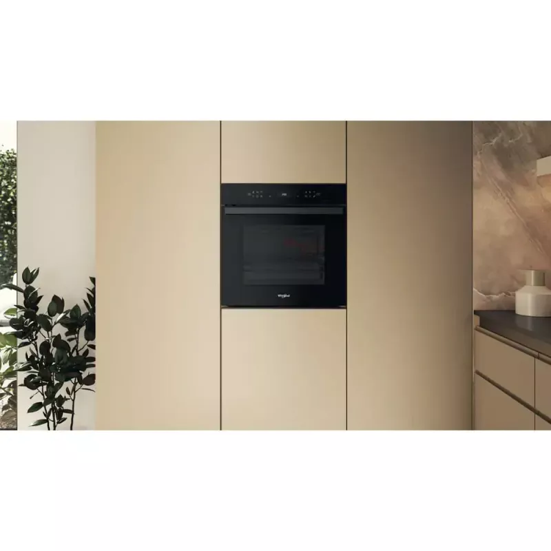 Iebūvējamā elektriskā cepeškrāsns Whirlpool WOI6A8FPT1SBA 73L Melna ar skārienvadību