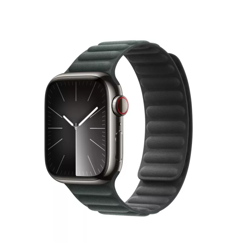 Apple 41mm Evergreen Magnetic Link M/L siksniņa zaļā krāsā