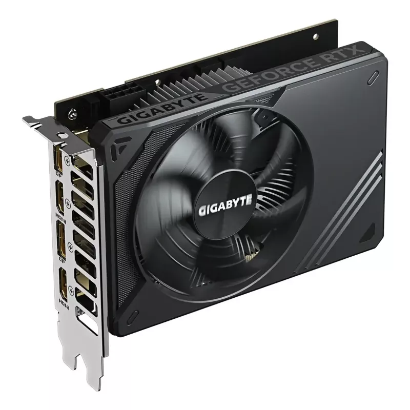 GIGABYTE GeForce RTX 5050 D6 8G grafikas karte - 8 GB GDDR6, 128 bit, PCI-E 5.0, 2572 MHz kodola frekvence, 2 x DP, 2 x HDMI, NVIDIA DLSS 4, GV-N5050D6-8GD