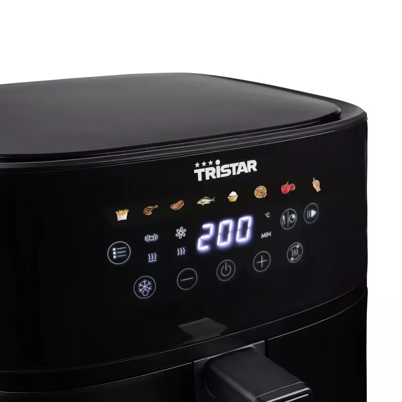 Tristar FR-9071 digitālā gaisa fritēšanas ierīce, 8 l, 2000 W, melna