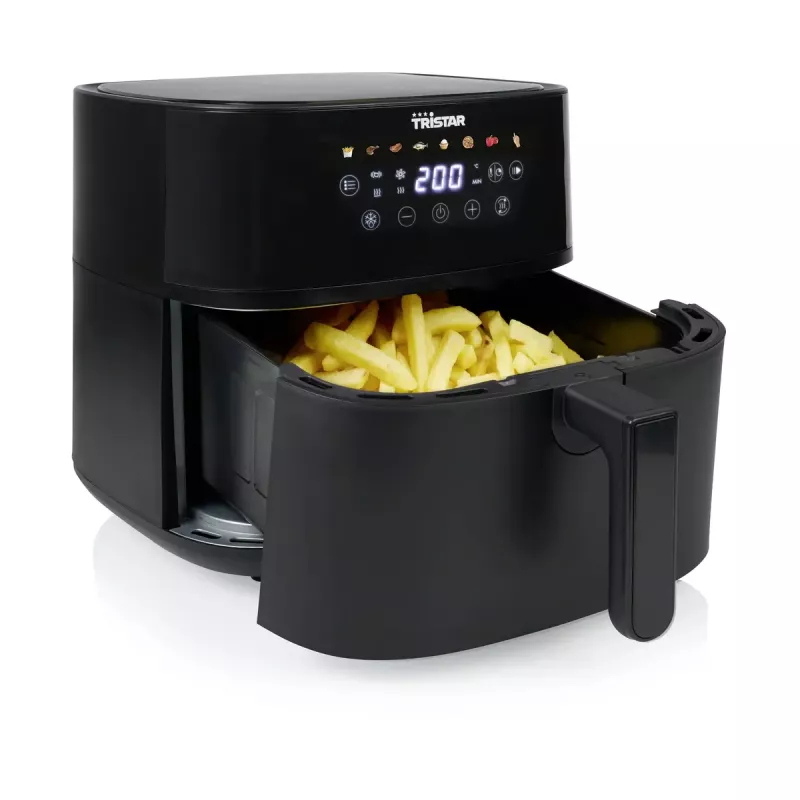 Tristar FR-9071 digitālā gaisa fritēšanas ierīce, 8 l, 2000 W, melna