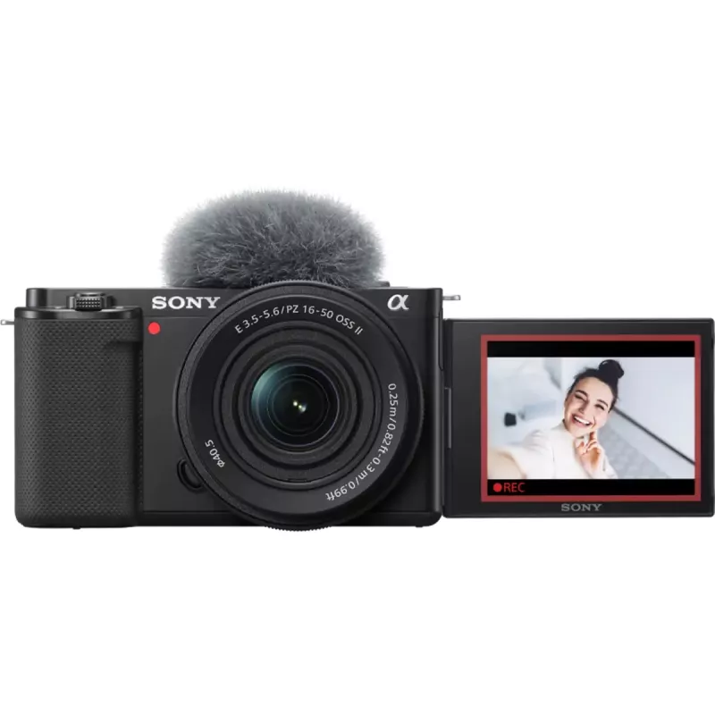 Sony ZV-E10 + E PZ 16-50mm F3.5-5.6 OSS II bezspoguļa kamera 24.2 MP CMOS 6000 x 4000 pikseļi Melna
