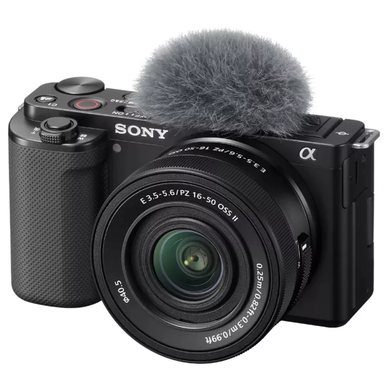 Sony ZV-E10 + E PZ 16-50mm F3.5-5.6 OSS II bezspoguļa kamera 24.2 MP CMOS 6000 x 4000 pikseļi Melna
