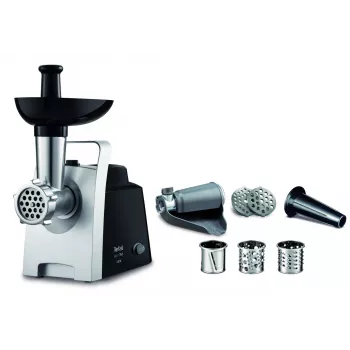 Tefal HV1 NE1098 gaļas maļamā mašīna 1400 W 1,7 kg/min Melna, Sudraba