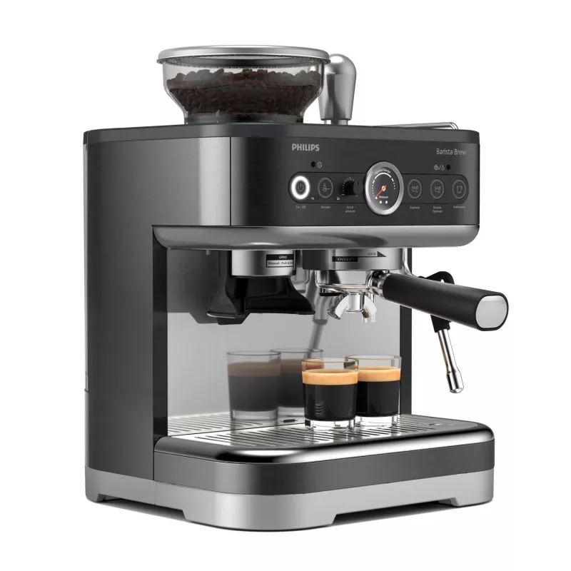 Philips Barista Brew PSA3218/10 melns espresso kafijas aparāts ar kapučinatoru
