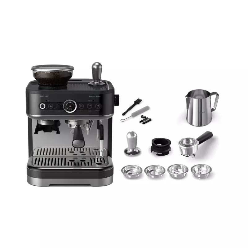 Philips Barista Brew PSA3218/10 melns espresso kafijas aparāts ar kapučinatoru