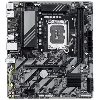 Mikro-ATX mātesplate GIGABYTE B860M E — LGA 1851 Intel Core Ultra, DDR5 līdz 8800 MHz (O.C.), 2×PCIe 4.0 M.2, 1GbE