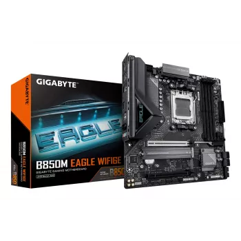 Mātesplate GIGABYTE B850M EAGLE WIFI6E Socket AM5 AMD Ryzen 7000/8000/9000, DDR5 līdz 8200MHz (OC), PCIe 5.0, Wi‑Fi 6E, 2.5 GbE