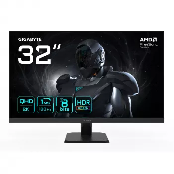 GIGABYTE GS32QA 32” QHD spēļu monitors - 2560x1440, 180Hz, 1ms, FreeSync Premium, HDR Ready
