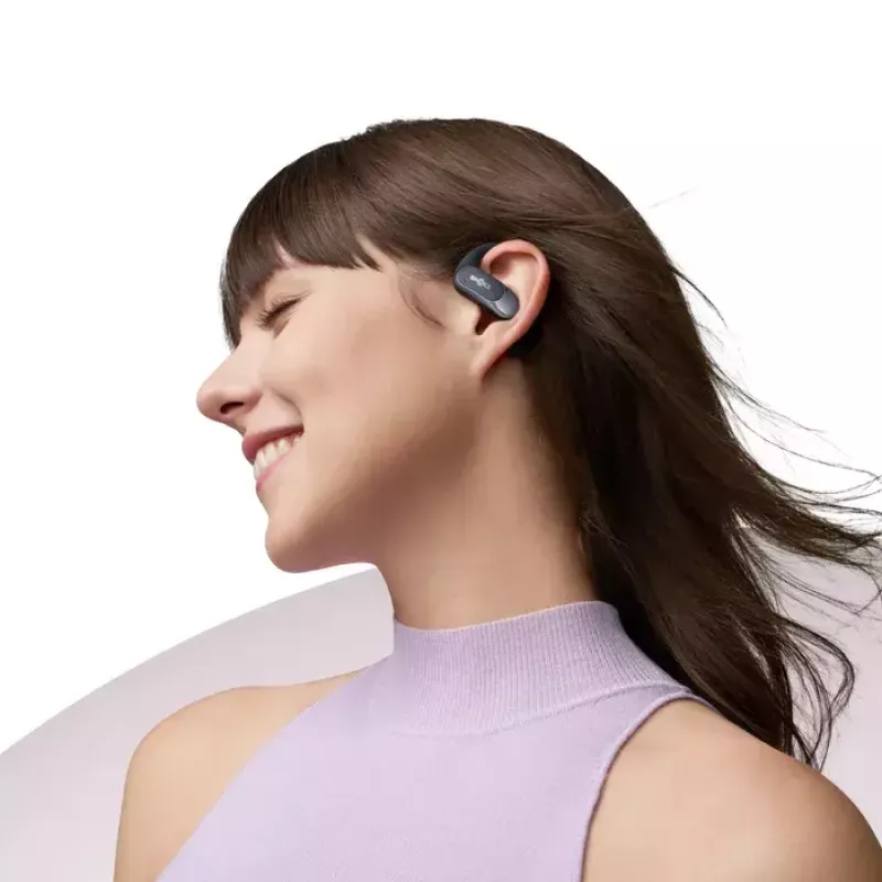 SHOKZ OpenFit Air Bezvadu Austiņas Ar Āķi Zvanu/Mūzikas/Sporta/Ikdienas Bluetooth Melna