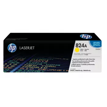 HP 824A dzeltena oriģinālā lāzerprintera tonera kasetne, 21000 lapas, dzeltena, 1 gab.