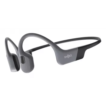 Austiņas Shokz OpenSwim Pro — atvērtā tipa kaulu vadības bezvadu austiņas, IP68 ūdensizturīgas, Bluetooth 5.4, 32 GB, 9 h atskaņošana, pelēka