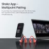 Austiņas Shokz OpenSwim Pro — atvērtā tipa kaulu vadības bezvadu austiņas, IP68 ūdensizturīgas, Bluetooth 5.4, 32 GB, 9 h atskaņošana, pelēka