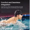 Austiņas Shokz OpenSwim Pro — atvērtā tipa kaulu vadības bezvadu austiņas, IP68 ūdensizturīgas, Bluetooth 5.4, 32 GB, 9 h atskaņošana, pelēka