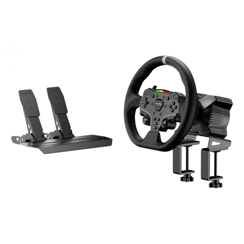 Moza Racing R3 stūre un pedāļi PC, Stūre + pedāļi, PC, D-pad, Izvēlnes poga, Režīma poga, Pauze/Set poga, Sākuma poga, Digitāls, Bezgalīgs, Tiešā piedziņa