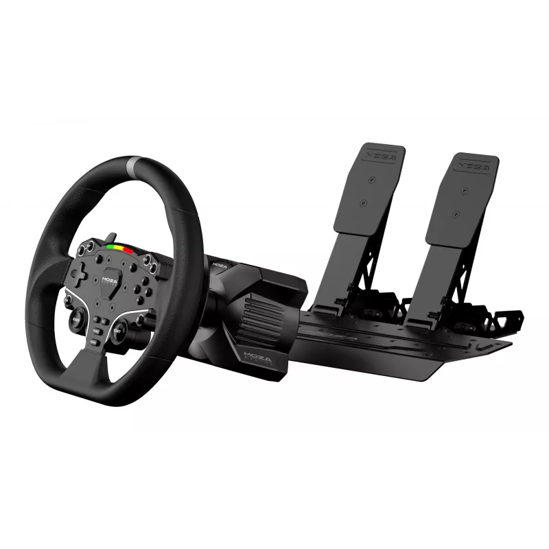 Moza Racing R3 stūre un pedāļi PC, Stūre + pedāļi, PC, D-pad, Izvēlnes poga, Režīma poga, Pauze/Set poga, Sākuma poga, Digitāls, Bezgalīgs, Tiešā piedziņa