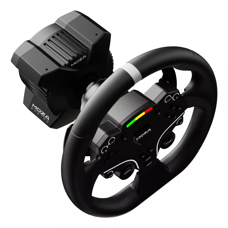 Moza Racing R3 stūre un pedāļi PC, Stūre + pedāļi, PC, D-pad, Izvēlnes poga, Režīma poga, Pauze/Set poga, Sākuma poga, Digitāls, Bezgalīgs, Tiešā piedziņa