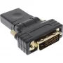 InLine HDMI uz DVI adapteris HDMI sieviete / DVI vīrietis elastīgs apzeltīts 4K2K