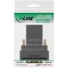 InLine HDMI uz DVI adapteris HDMI sieviete / DVI vīrietis elastīgs apzeltīts 4K2K