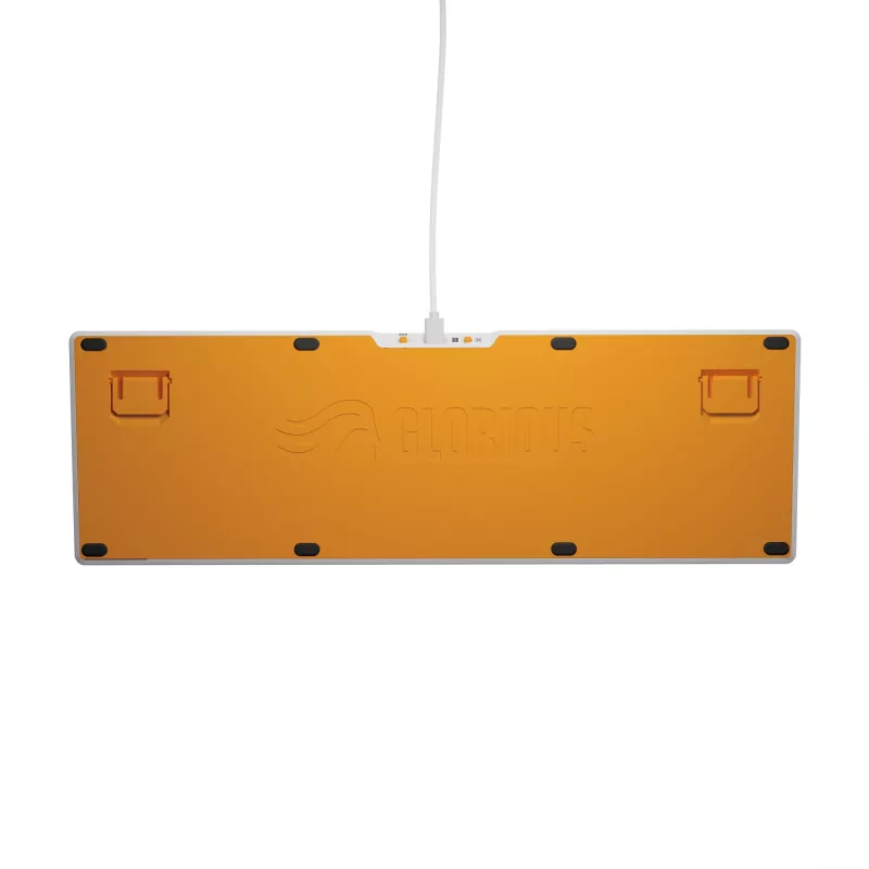 Mehāniskā pilnizmēra (100%) vadu tastatūra GLORIOUS GMMK 3 HE — balta, USB, QWERTY, RGB