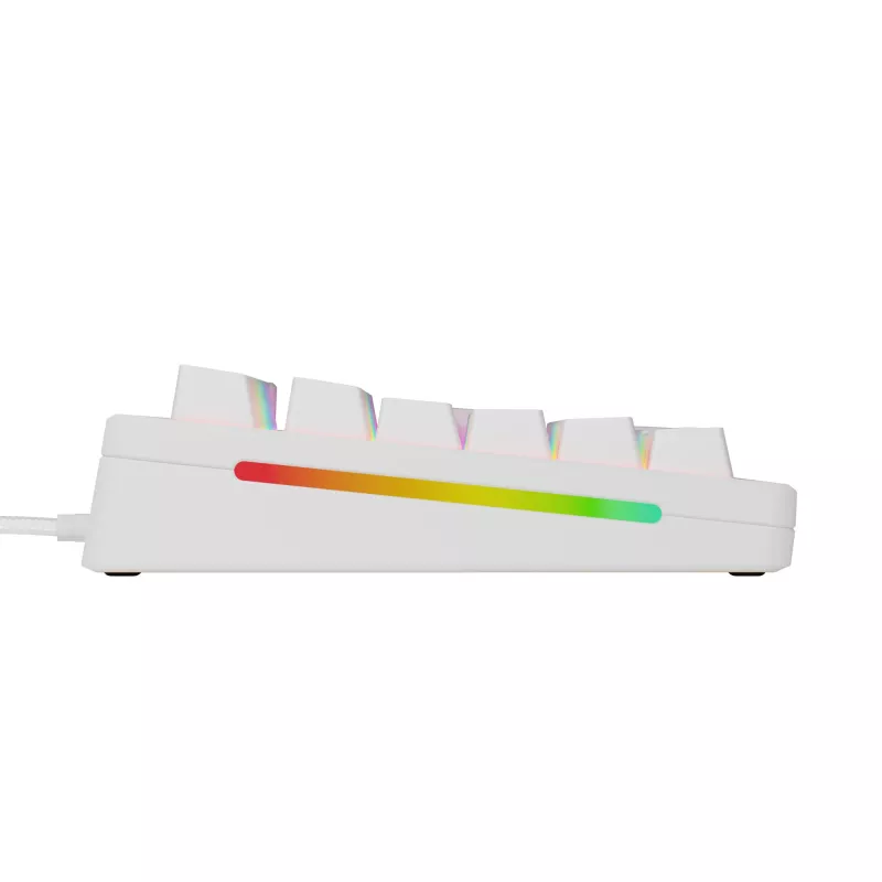 Mehāniskā pilnizmēra (100%) vadu tastatūra GLORIOUS GMMK 3 HE — balta, USB, QWERTY, RGB