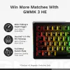Mehāniskā pilnizmēra (100%) vadu tastatūra GLORIOUS GMMK 3 HE — balta, USB, QWERTY, RGB