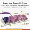Mehāniskā pilnizmēra (100%) vadu tastatūra GLORIOUS GMMK 3 HE — balta, USB, QWERTY, RGB