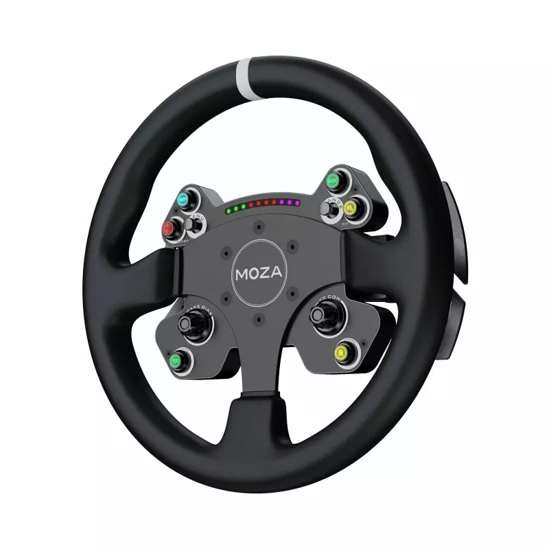 Moza Racing CS V2P Dual Clutch Stūres rats, PC, vadu, USB, melns, alumīnijs