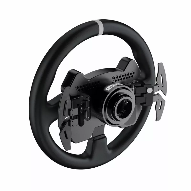 Moza Racing CS V2P Dual Clutch Stūres rats, PC, vadu, USB, melns, alumīnijs