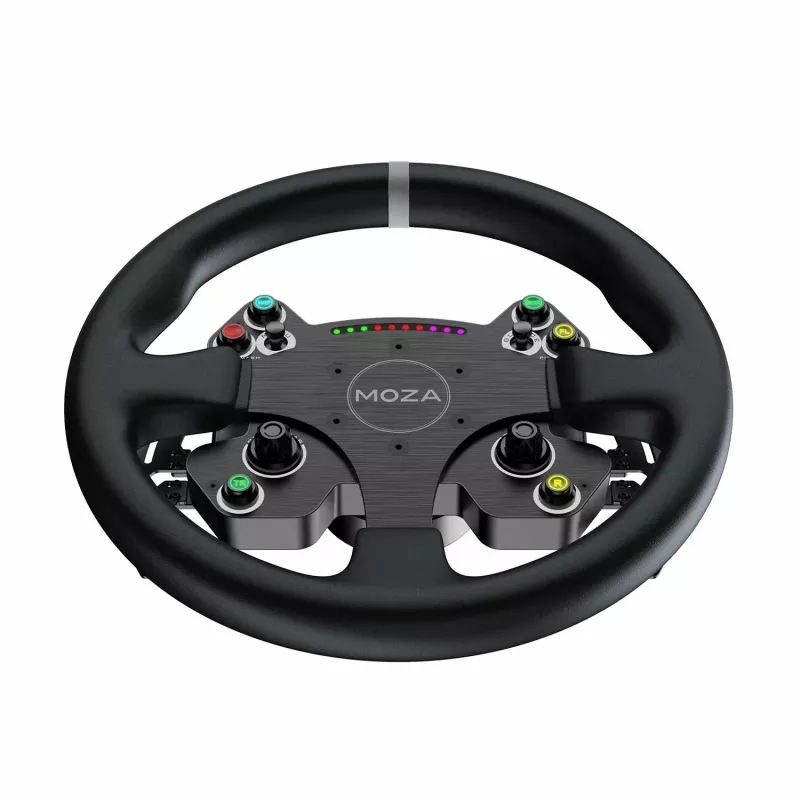 Moza Racing CS V2P Dual Clutch Stūres rats, PC, vadu, USB, melns, alumīnijs