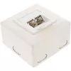 InLine Cat.6 sienas kontaktligzdu kārba 2x RJ45 horizontāli – virsmas vai iegremdētai montāžai