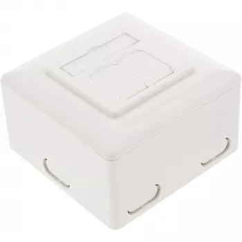 InLine Cat.6 sienas kontaktligzdu kārba 2x RJ45 horizontāli – virsmas vai iegremdētai montāžai