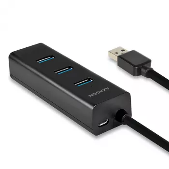 Axagon HUE-S2BP 4x USB 3.0 uzlādes centrs ar 1.2m kabeli un AC adapteri