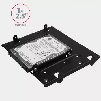 Axagon RHD-435 kronšteins 4x 2,5 collu vai 2x 2,5 collu HDD/SSD un 1x 3,5 collu HDD 5,25 collu nodalījumam, metāls