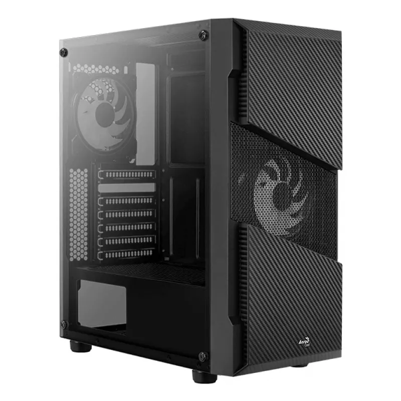 Aerocool Menace Saturn RGB Midi Tower Melns