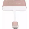 USB-C uz HDMI video adapteris SILVERSTONE EP08 (USB‑C 3.1, HDMI) Rozā