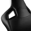 Spēļu krēsls noblechairs EPIC — polsterēts sēdeklis, maks. slodze 120 kg, augstums 131–141 cm, sēdekļa platums 56 cm, riteņi