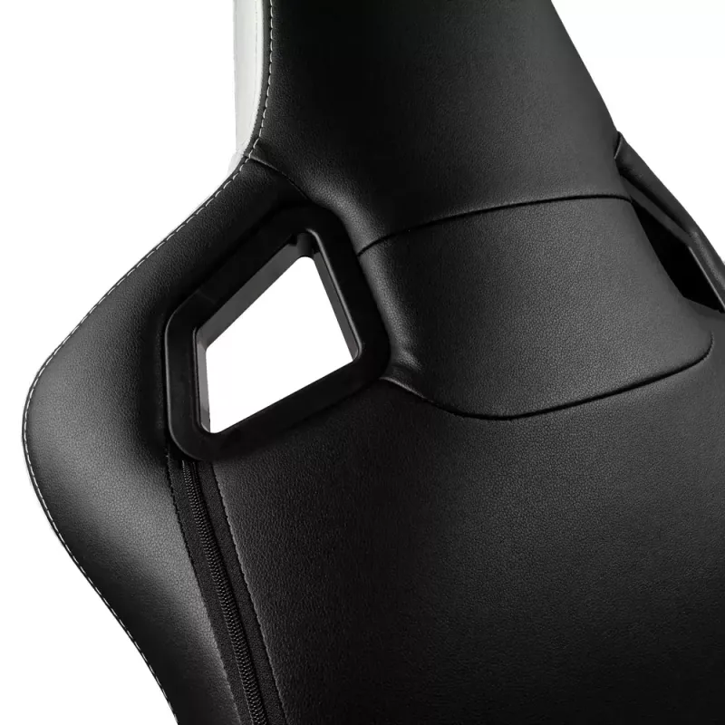Spēļu krēsls noblechairs EPIC — polsterēts sēdeklis, maks. slodze 120 kg, augstums 131–141 cm, sēdekļa platums 56 cm, riteņi