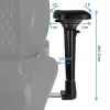 Spēļu krēsls noblechairs EPIC — polsterēts sēdeklis, maks. slodze 120 kg, augstums 131–141 cm, sēdekļa platums 56 cm, riteņi