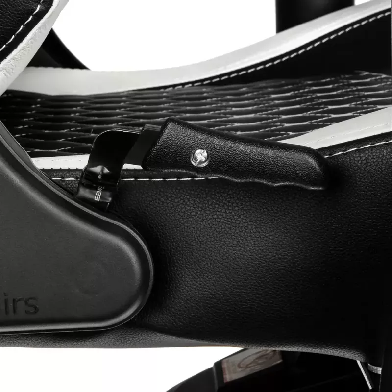 Spēļu krēsls noblechairs EPIC — polsterēts sēdeklis, maks. slodze 120 kg, augstums 131–141 cm, sēdekļa platums 56 cm, riteņi