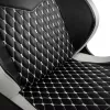 Spēļu krēsls noblechairs EPIC — polsterēts sēdeklis, maks. slodze 120 kg, augstums 131–141 cm, sēdekļa platums 56 cm, riteņi