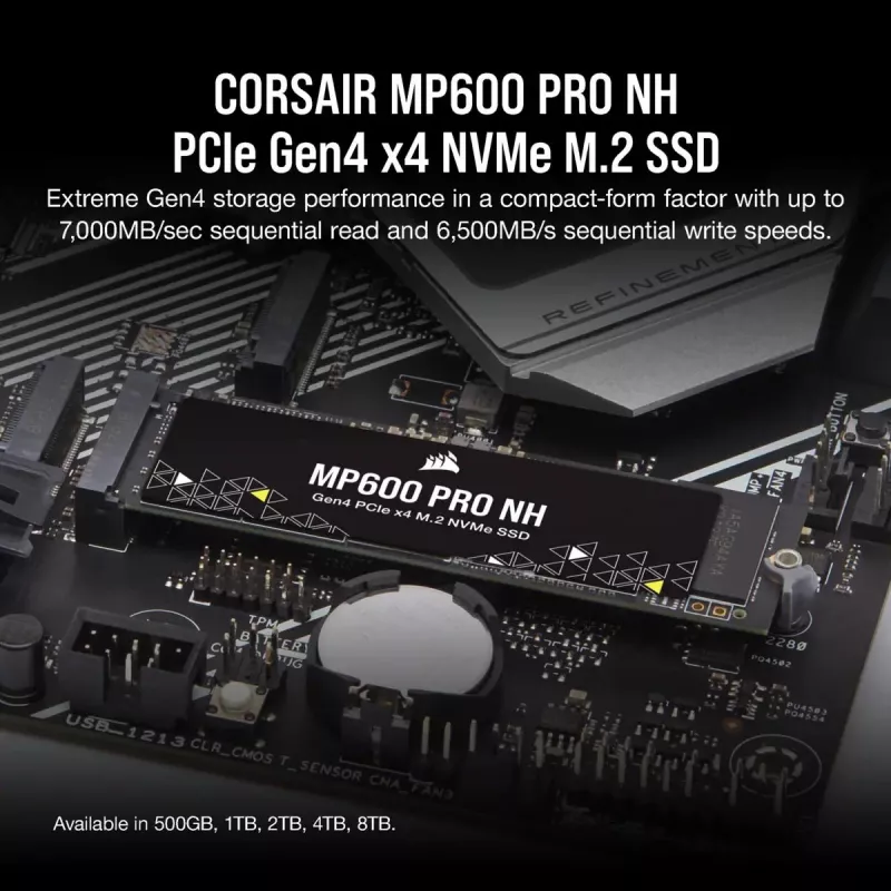 CORSAIR SSD - 1TB - MP600 Pro Nh PCI-E 4.0 x4 NVMe M.2