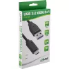 USB 3.2 Gen.1x2 kabelis InLine 35714 1.5m USB-C (vīrišķais) – USB-A (vīrišķais) melns