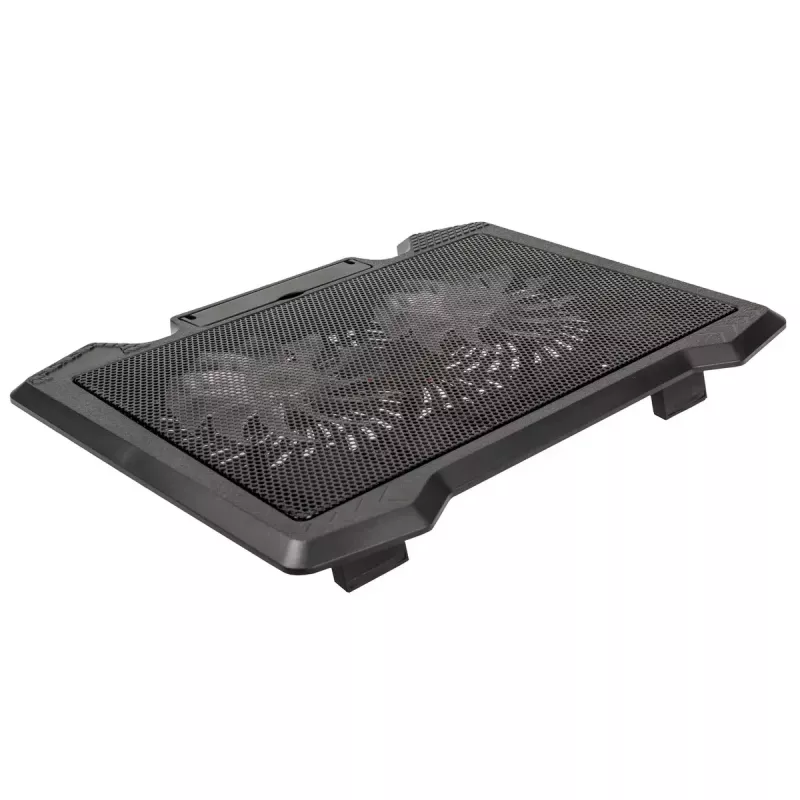 Dzesēšanas paliktnis klēpjdatoriem Kolink KL-N200 līdz 39,6 cm (15,6 inch) ekrāniem, 2 ventilatori 140 mm, USB barošana, melns