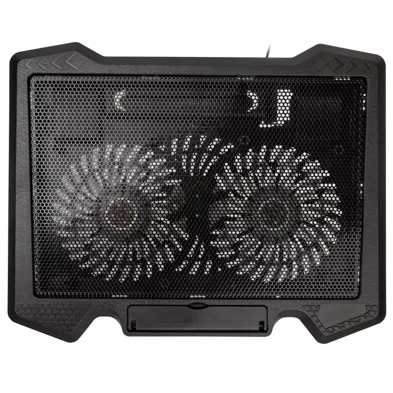 Dzesēšanas paliktnis klēpjdatoriem Kolink KL-N200 līdz 39,6 cm (15,6 inch) ekrāniem, 2 ventilatori 140 mm, USB barošana, melns
