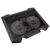 Dzesēšanas paliktnis klēpjdatoriem Kolink KL-N200 līdz 39,6 cm (15,6 inch) ekrāniem, 2 ventilatori 140 mm, USB barošana, melns
