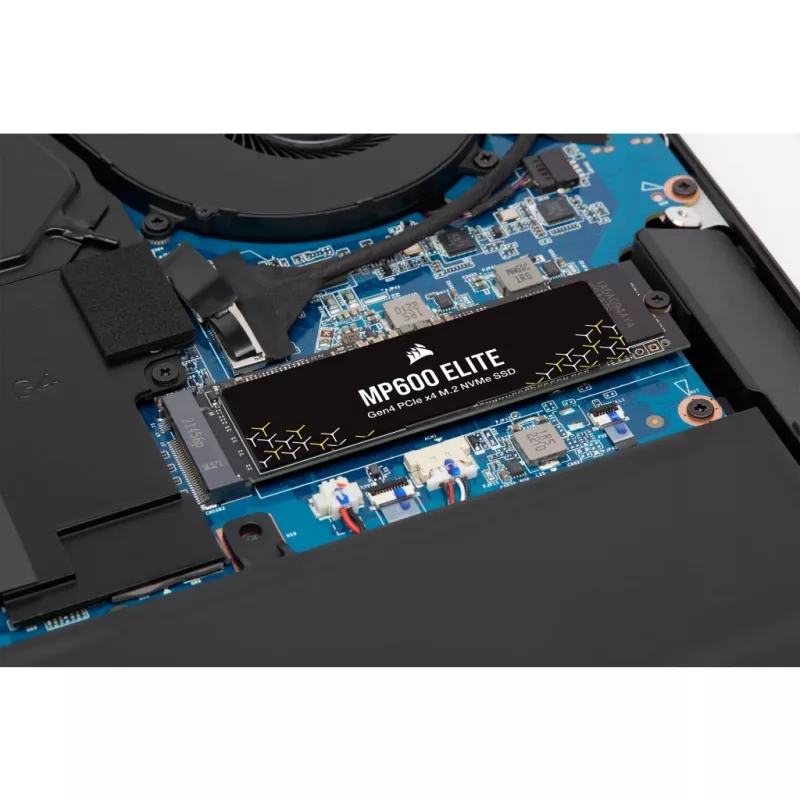Corsair MP600 Elite CSSD-F1000GBMP600ENH SSD disks, 1 TB, M.2 2280, PCIe 4.0 x4 NVMe, 3D TLC, 256 bitu AES šifrēšana