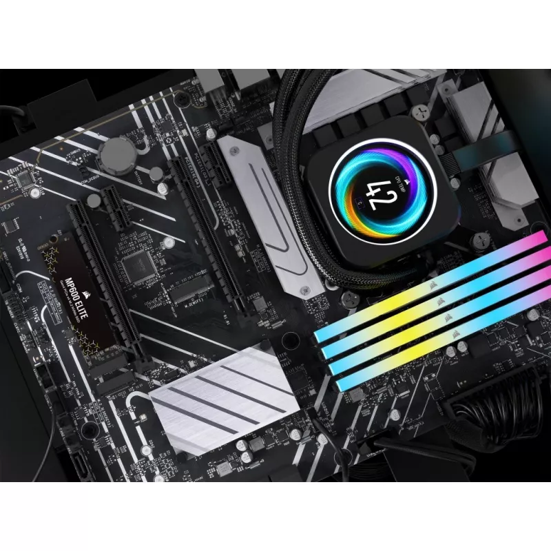 Corsair MP600 Elite CSSD-F1000GBMP600ENH SSD disks, 1 TB, M.2 2280, PCIe 4.0 x4 NVMe, 3D TLC, 256 bitu AES šifrēšana